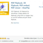 Plug-in DearFlip pour animer des pdf