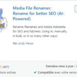 Plugin pour renommer les fichiers de la médiathèque dans wordpress – « Media file renamer » ou « Phoenix Media Rename »