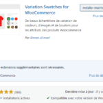 Plugin variation produit WooCommerce